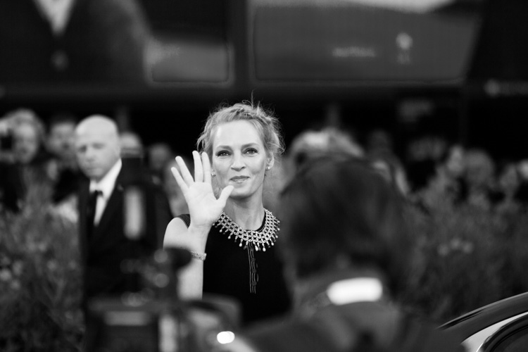 uma thurman arriva al red carpet - 1 settembre 2014